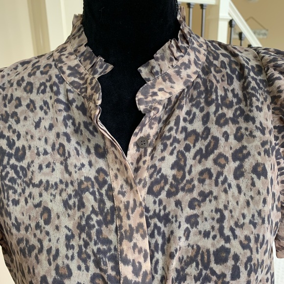 All Saints ruffle trim blouse - Picture 4 of 5